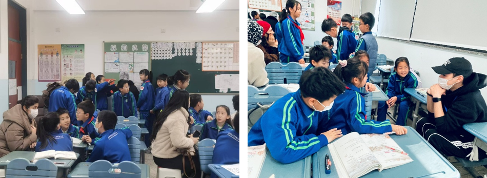  诗词共赏，文化同行，携手感悟传统魅力——记五（5）师生与国际中文教师同上一堂课活动